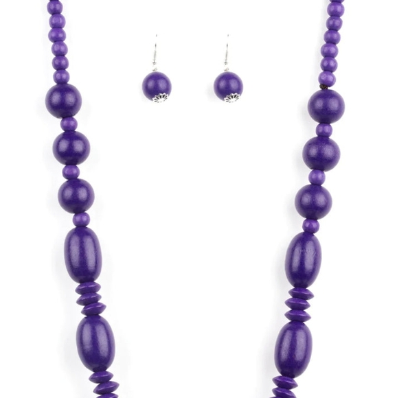 Summer Breezin Purple Necklace - Picture 1 of 8